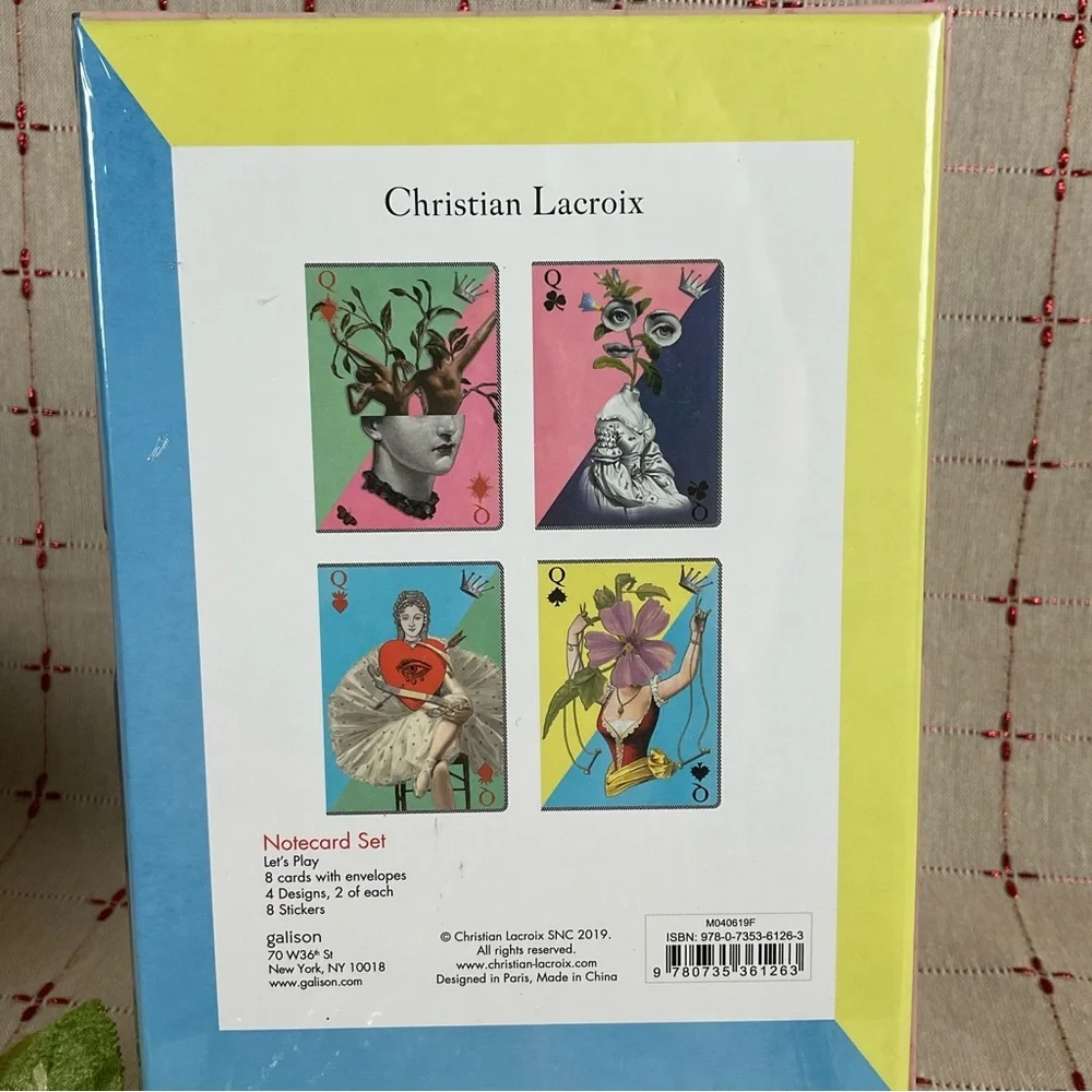 Christian Lacroix Stationary Set Notecards Notebook & Travel Journal New Sealed - Picture 3 of 7